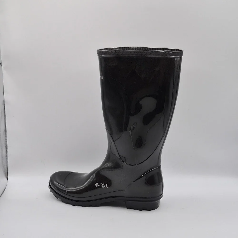 Columbia Boots Womens Size 8 Black Rubber Rain Omni-Heat Waterproof BL2607-010